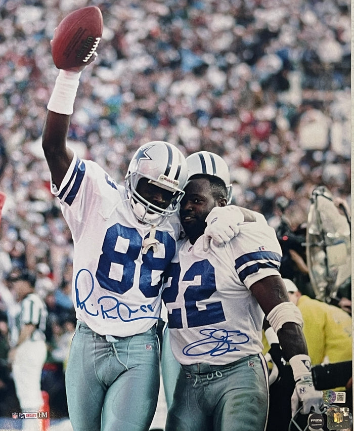 Emmitt Smith Michael Irvin Signed Dallas Cowboys 16x20 Photo – Beckett Authenticated