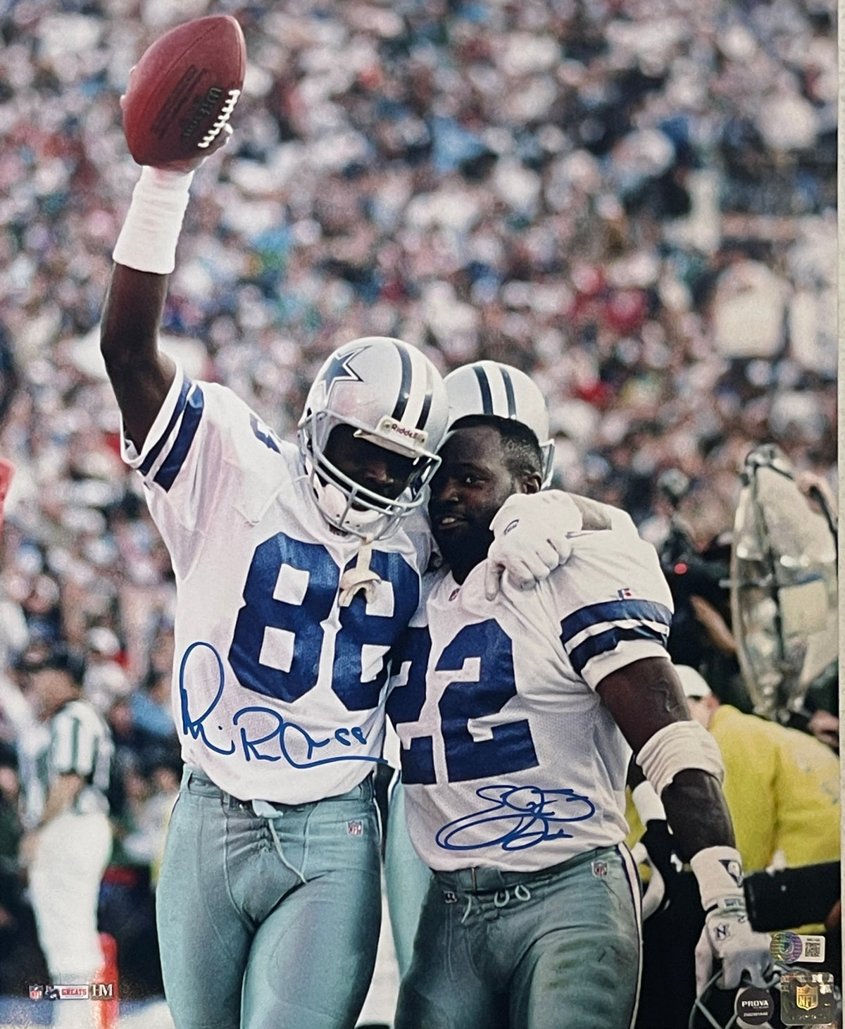 Emmitt Smith Michael Irvin Signed Dallas Cowboys 16x20 Photo – Beckett Authenticated-Powers Sports Memorabilia