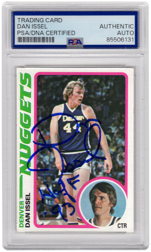 Dan Issel Autographed Denver Nuggets 1978 Topps Basketball Card #81 with HOF'93 - (PSA Encapsulated)-Powers Sports Memorabilia