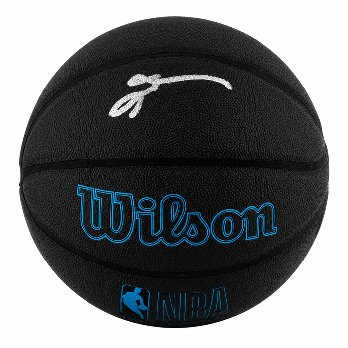 Allen Iverson Autographed Wilson Forge Plus Black Full Size NBA Basketball-Powers Sports Memorabilia