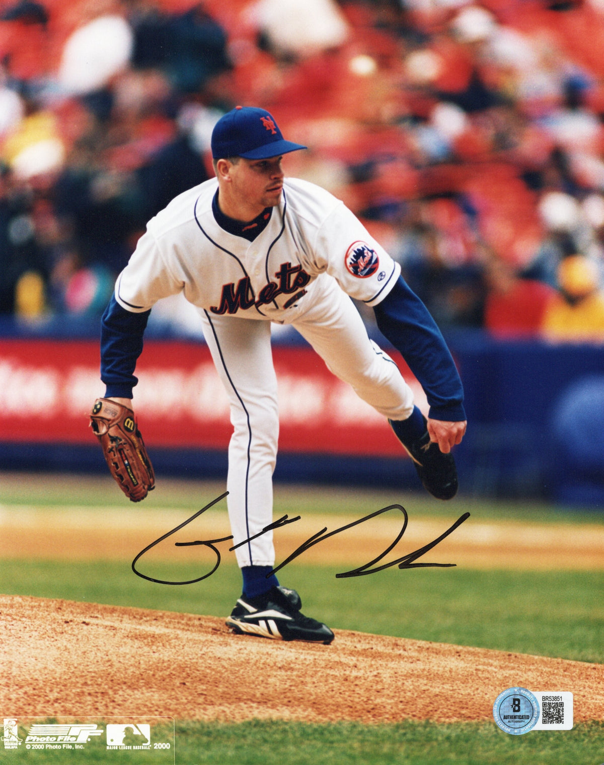Glendon Rusch Signed New York Mets 8x10 Photo - Beckett-Powers Sports Memorabilia