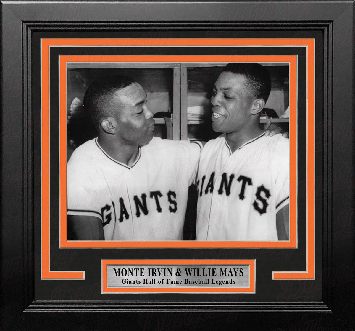 Monte Irvin and Willie Mays New York Giants 8" x 10" Framed Baseball Display Photo-Powers Sports Memorabilia