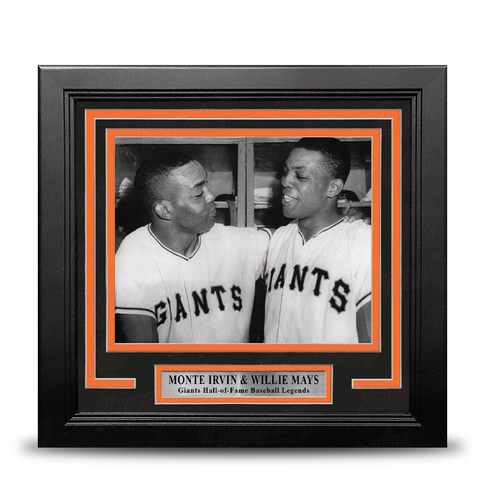 Monte Irvin and Willie Mays New York Giants 8" x 10" Framed Baseball Display Photo-Powers Sports Memorabilia