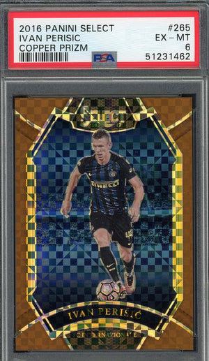 Ivan Perisic 2016 Panini Select Copper Prizm Card #265 PSA 6 /49-Powers Sports Memorabilia
