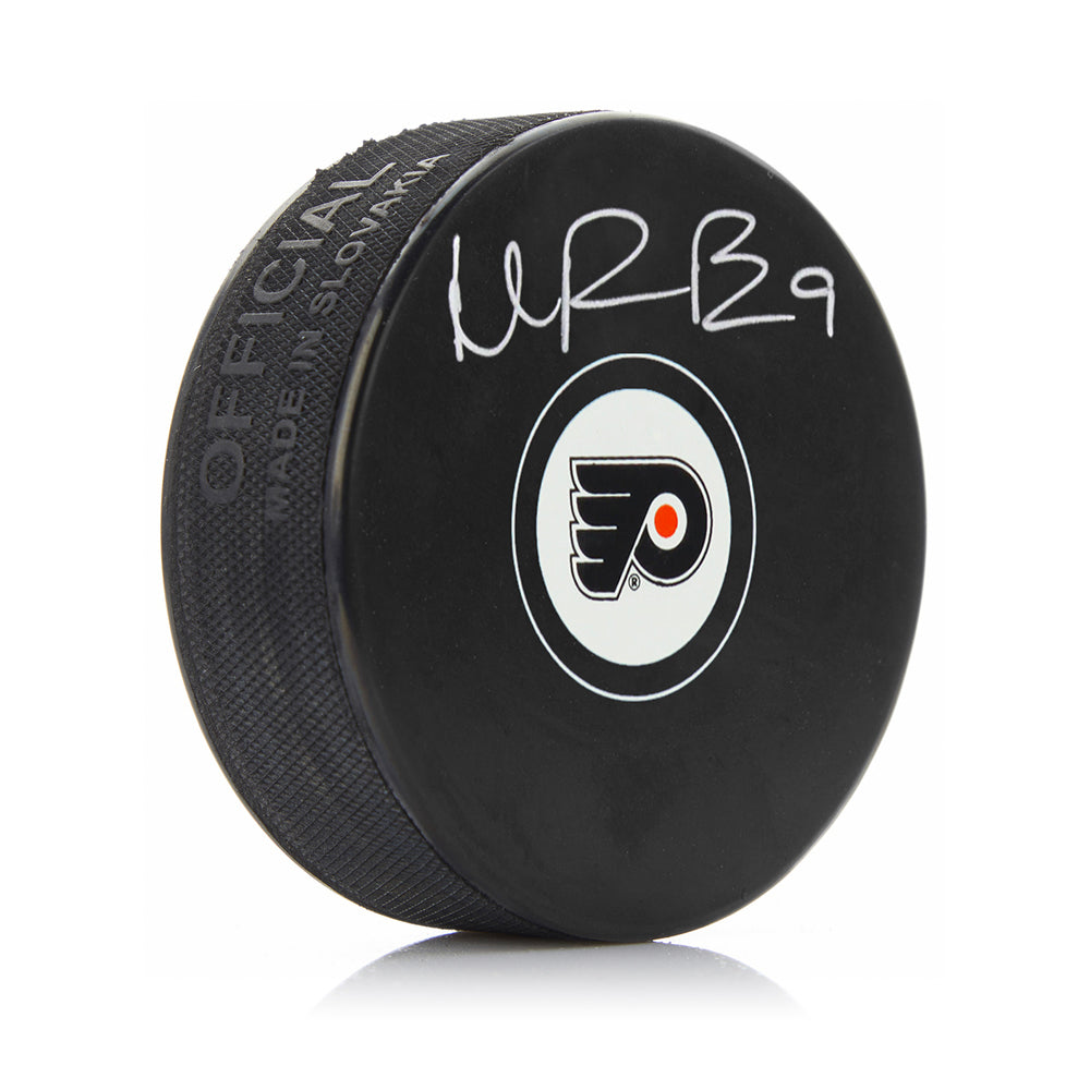 Ivan Provorov Philadelphia Flyers Signed NHL Hockey Logo Puck-Powers Sports Memorabilia