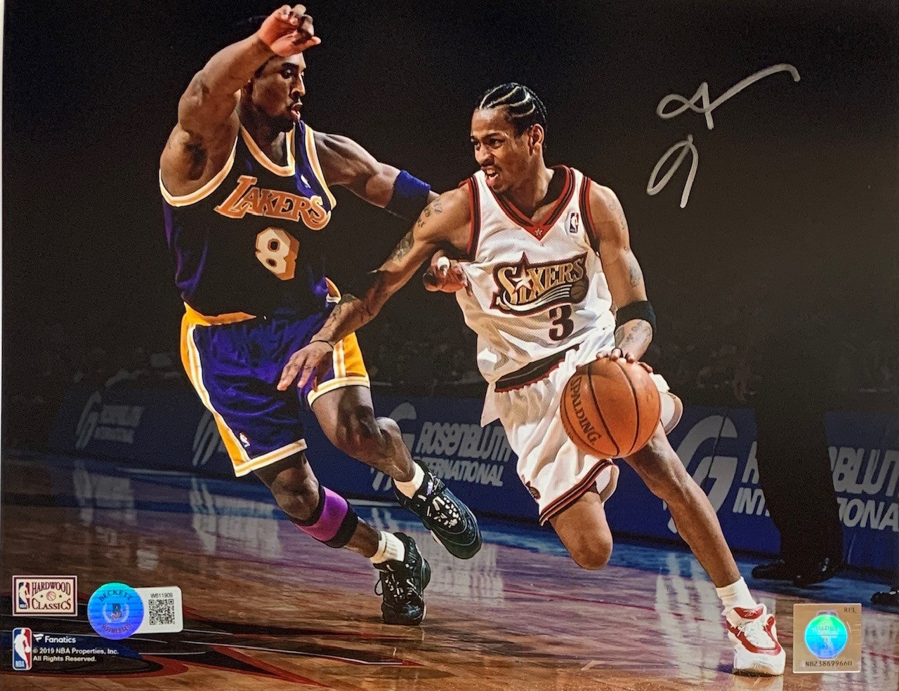 Allen IversonObjets de collection de basket-ball de souvenirs sportifs autographiés