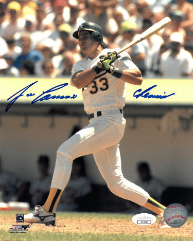Jose Canseco Autographed Oakland A's 8x10 Photo Chemist- JSA Hologram-Powers Sports Memorabilia