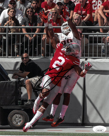 Marshon Lattimore Autographed Ohio State Buckeyes 8X10 Photo #2- JSA Hologram-Powers Sports Memorabilia