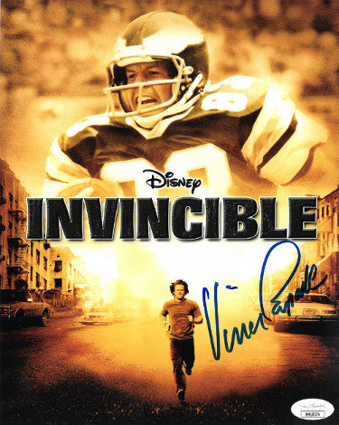 Vince Papale Autographed Disney Invincible Movie 8x10 Photo- JSA Hologram (Philadelphia Eagles)-Powers Sports Memorabilia