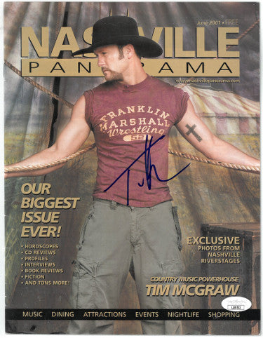 Tim McGraw Autographed June 2001 Nashville Panorama Magazine- JSA #LL60502 (Country Music)-Powers Sports Memorabilia