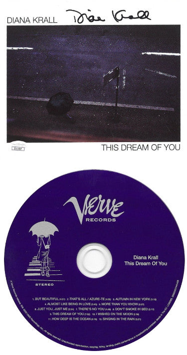 Diana Krall Autographed 2020 This Dream Of You Verve Records Album Cover & CD- JSA?Çô Brand New/Jazz Artist/Pianist-Powers Sports Memorabilia
