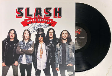 Slash Autographed Myles Kennedy & Conspitators 4 12x12 Flat w/Album Cover/LP/Vinyl/Record- JSA #AC92580 (Guns N Roses)-Powers Sports Memorabilia