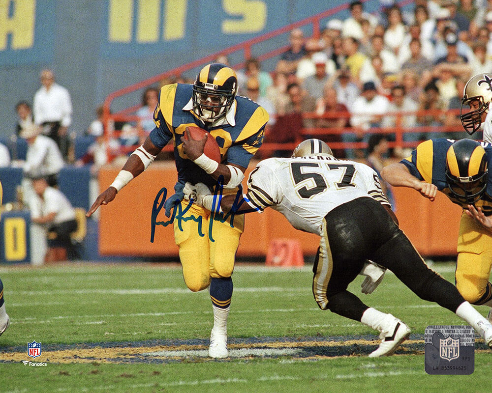 Rickey Jackson New Orleans Saints Autographed vs Los Angeles Rams 8x10-Powers Sports Memorabilia
