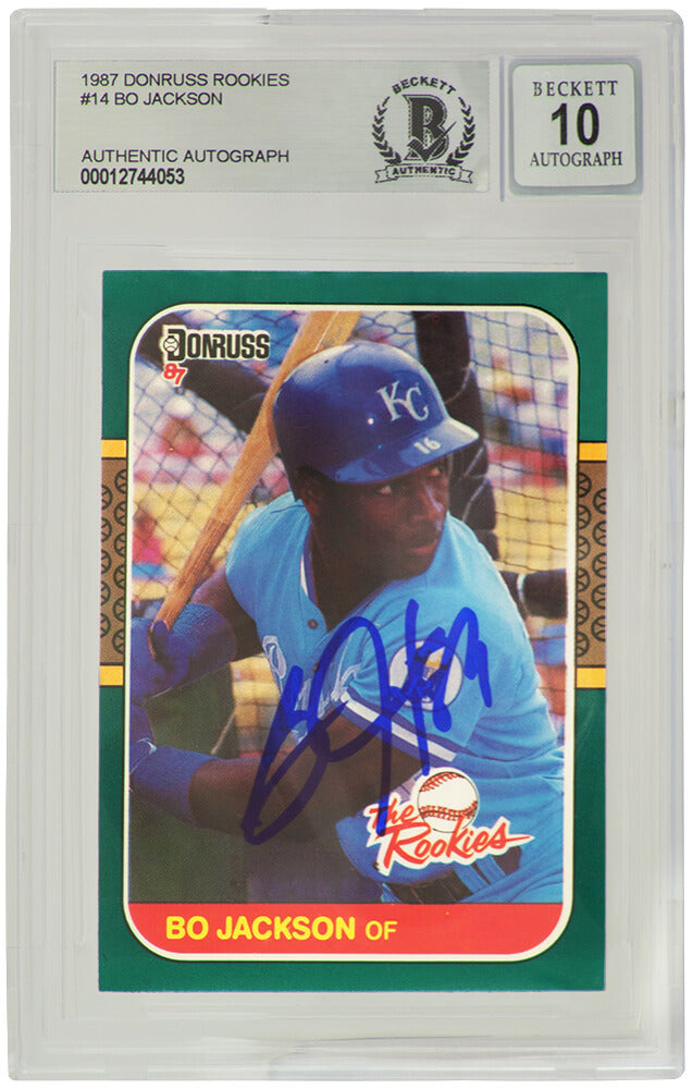 Bo Jackson Kansas City Royals Autographed 1987 Donruss The Rookies Baseball-Powers Sports Memorabilia