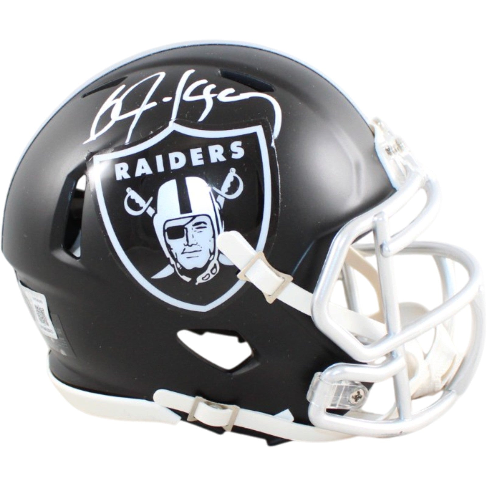 Bo Jackson Las Vegas Radiers Signed Mini Helmet Blaze Beckett WIT 58682 Beckett-Powers Sports Memorabilia