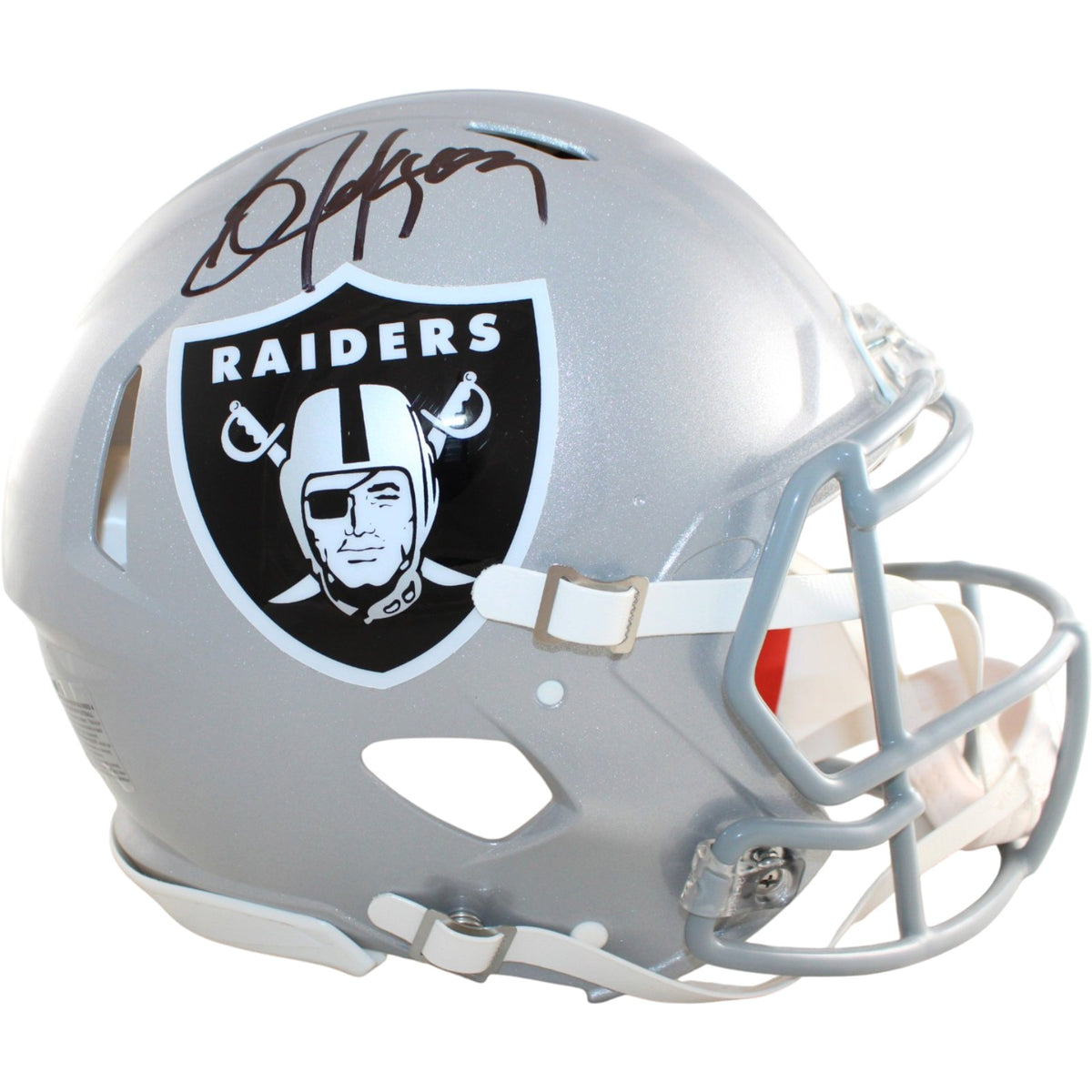 Bo Jackson Las Vegas Raiders Signed Mini Helmet - Proline Beckett Witness Beckett-Powers Sports Memorabilia