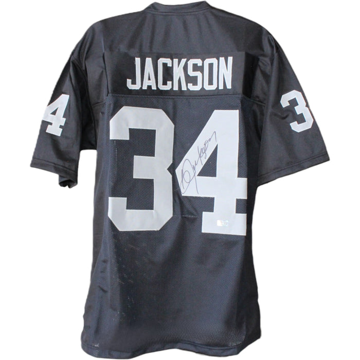 Bo Jackson Signed Pro Style Size XL Black Jersey Tristar-Powers Sports Memorabilia