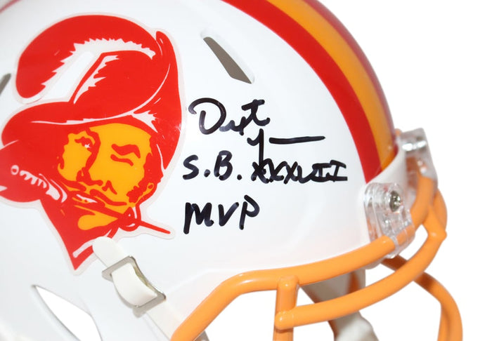 Dexter Jackson Signed Tampa Bay Bucs TB '76-'95 Mini Helmet w/insc – Beckett Authenticated-Powers Sports Memorabilia