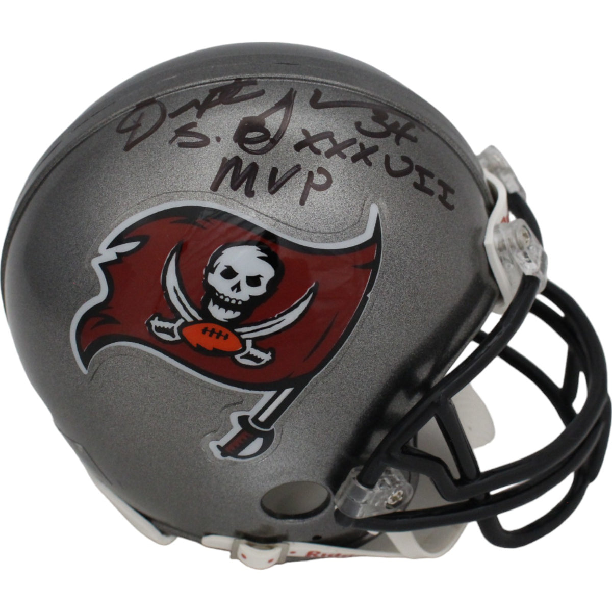 Dexter Jackson Tampa Bay Buccaneers Signed Mini Helmet TB VSR4 Inscription-Powers Sports Memorabilia
