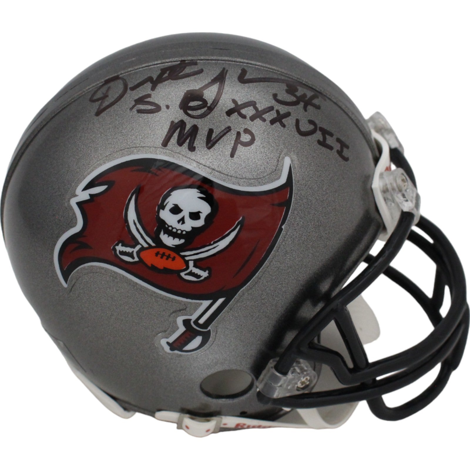 Dexter Jackson Tampa Bay Buccaneers Signed Mini Helmet TB VSR4 Inscription-Powers Sports Memorabilia