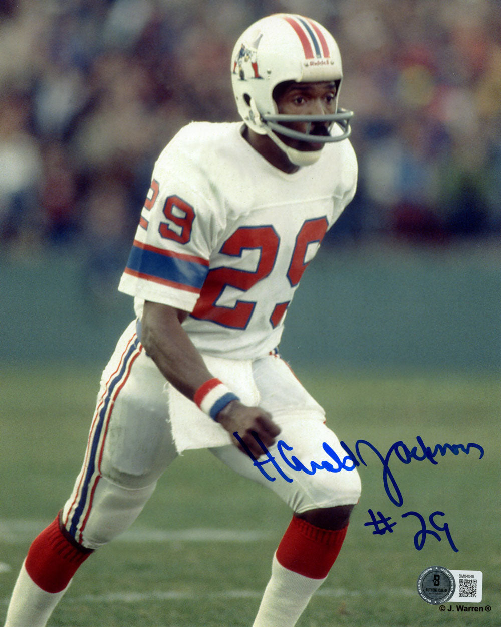 Harold Jackson New England Patriots Signed 8x10 Photo - Beckett Beckett-Powers Sports Memorabilia