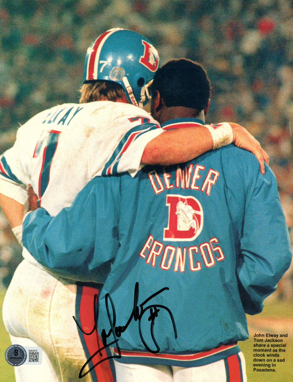 Tom Jackson Denver Broncos Signed Magazine - 86-87 Magazine Back Side Beckett-Powers Sports Memorabilia
