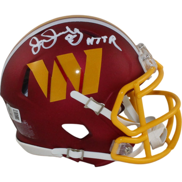 Joe Jacoby Signed Washington Commanders 25 Alt Mini Helmet HTTR Beckett W-Powers Sports Memorabilia