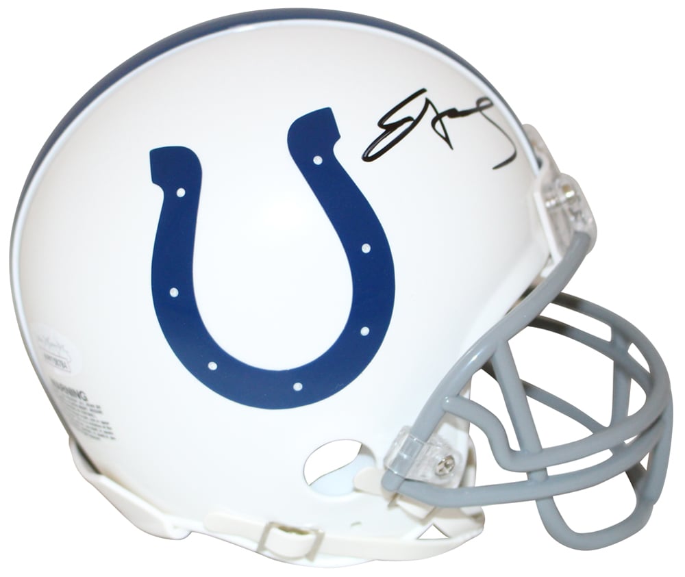 Edgerrin James Indianapolis Colts Signed Mini Helmet - Indianaoplis Colts JSA JSA-Powers Sports Memorabilia