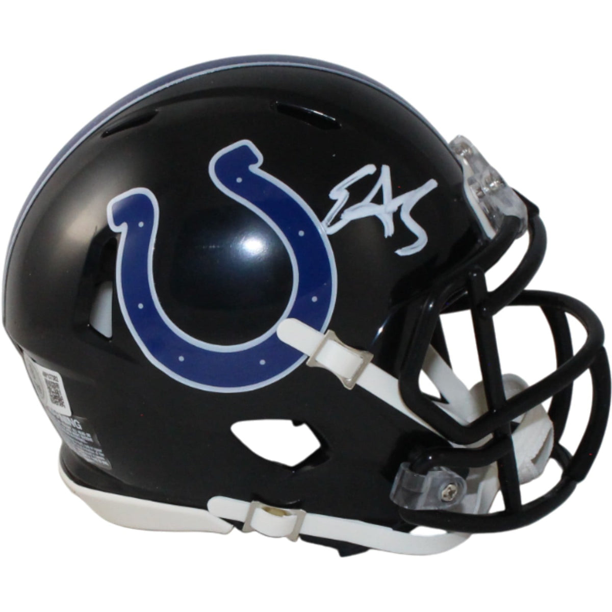Edgerrin James Signed Indianapolis Colts 23 Alt Mini Helmet Beckett W-Powers Sports Memorabilia