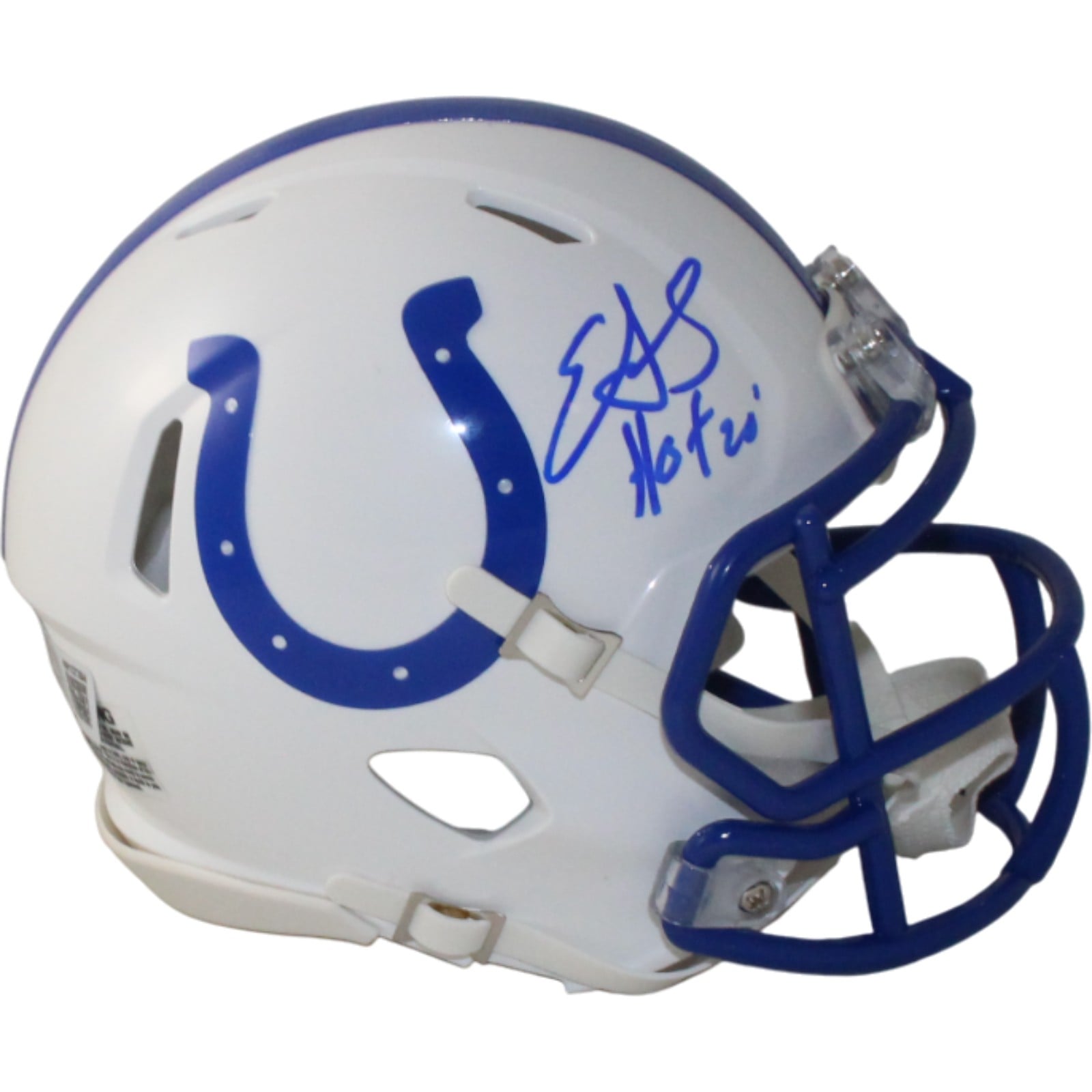 Edgerrin James Signed Indianapolis Colts TB Mini Helmet HOF Beckett W-Powers Sports Memorabilia