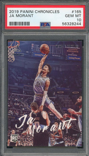 Ja Morant 2019 Panini Chronicles Basketball Rookie Card RC #165 Graded PSA 10-Powers Sports Memorabilia