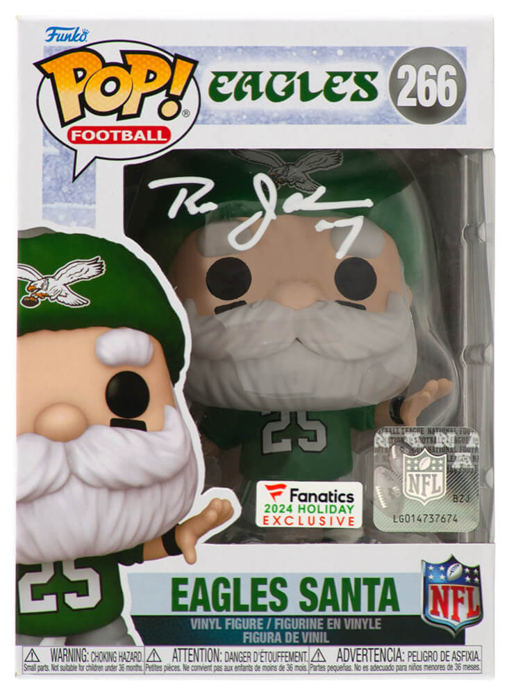 Ron Jaworski Philadelphia Eagles Autographed SANTA Funko Pop #266-Powers Sports Memorabilia