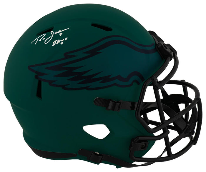 Ron Jaworski Autographed Philadelphia Eagles RAVE Riddell Full Size Speed Replica Helmet with Jaws-Powers Sports Memorabilia