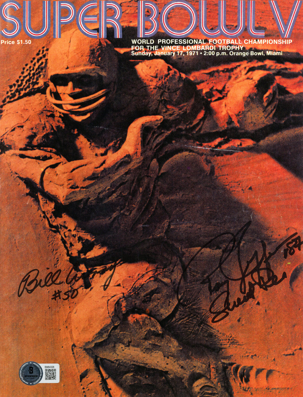 Roy Jefferson & Bill Curry Baltimore Colts Signed 8x10 Photo-Powers Sports Memorabilia
