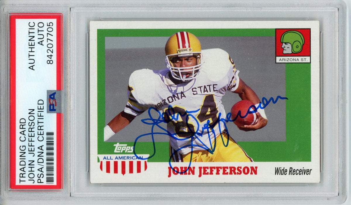 John Jefferson Arizona State Sun Devils Signed Card - 2005 Topps All American PSA Slab PSA-Powers Sports Memorabilia