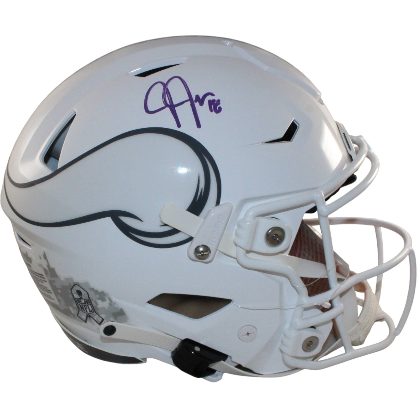 Justin Jefferson Minnesota Vikings Signed Full Size Helmet - SpeedFlex 24 STS Beckett Beckett-Powers Sports Memorabilia