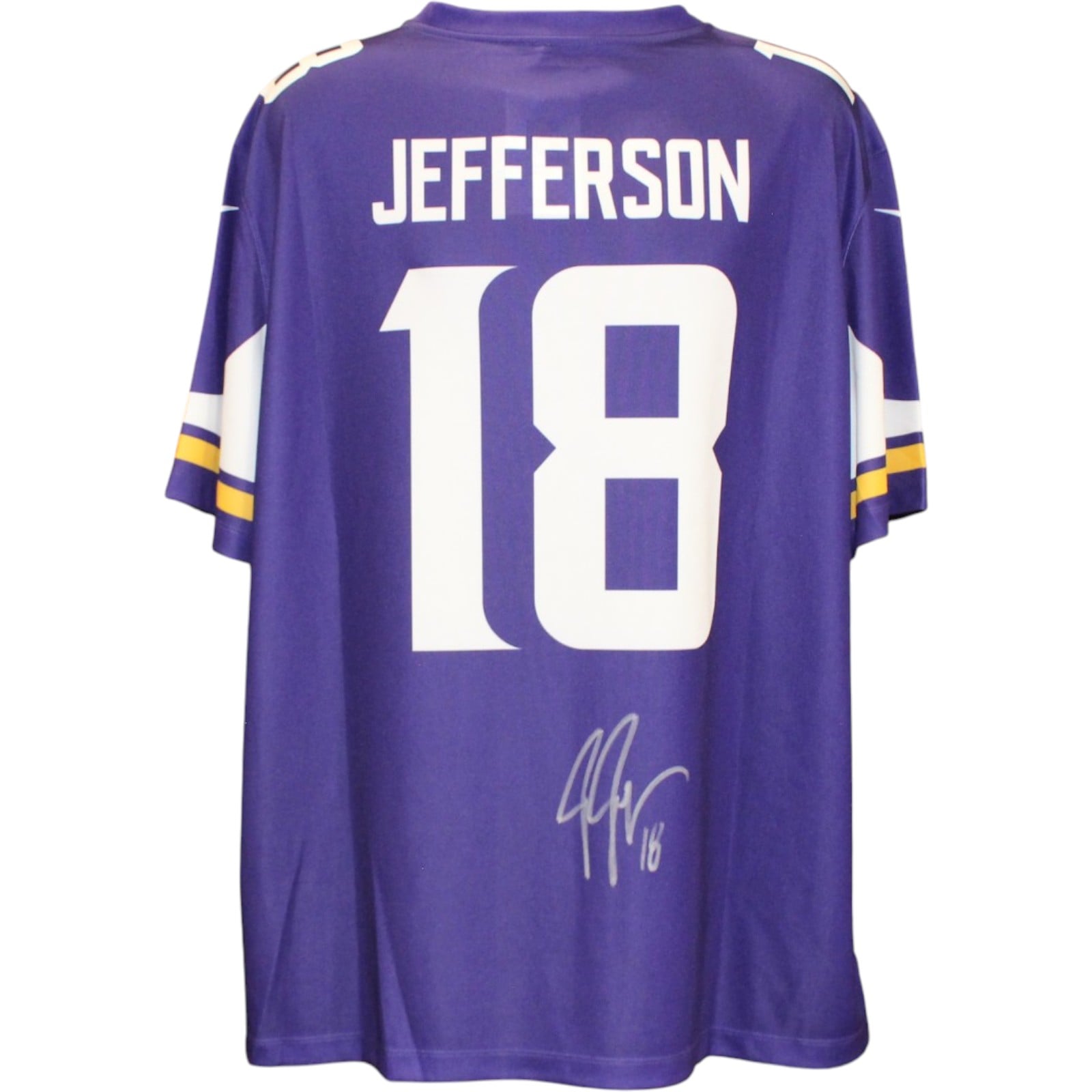 Justin Jefferson Signed Minnesota Vikings Nike 2XL Jersey Beckett WIT-Powers Sports Memorabilia