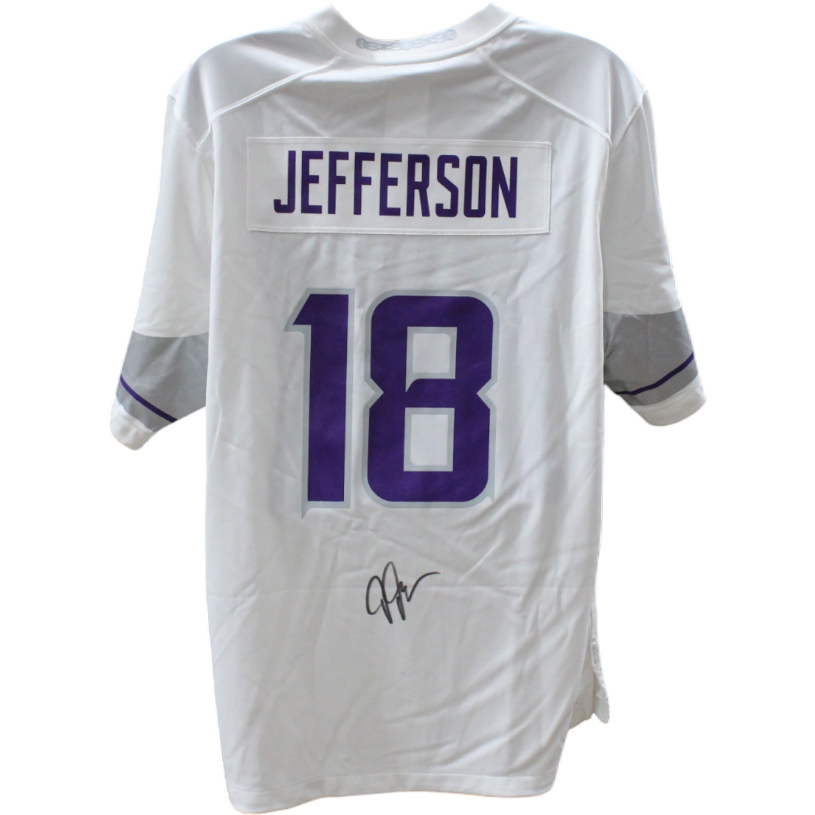 Justin Jefferson Signed Minnesota Vikings 24 Alt Nike XL Jersey – Beckett Authenticated-Powers Sports Memorabilia