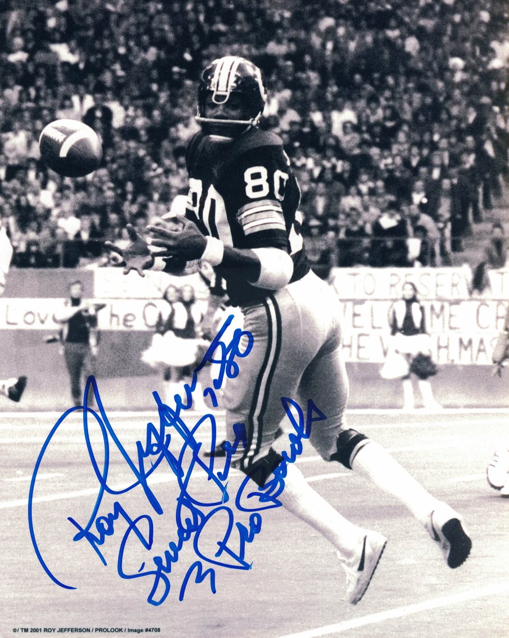 Roy Jefferson Washington Redskins Signed 8x10 Photo - 2 Insc-Powers Sports Memorabilia