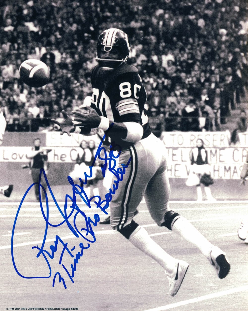 Roy Jefferson Washington Redskins Signed 8x10 Photo 3x Pro Bowl-Powers Sports Memorabilia