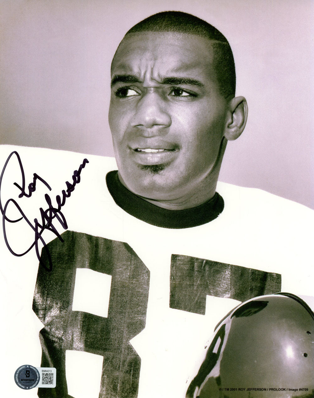 Roy Jefferson Pittsburgh Steelers Signed 8x10 Photo - Beckett Beckett-Powers Sports Memorabilia