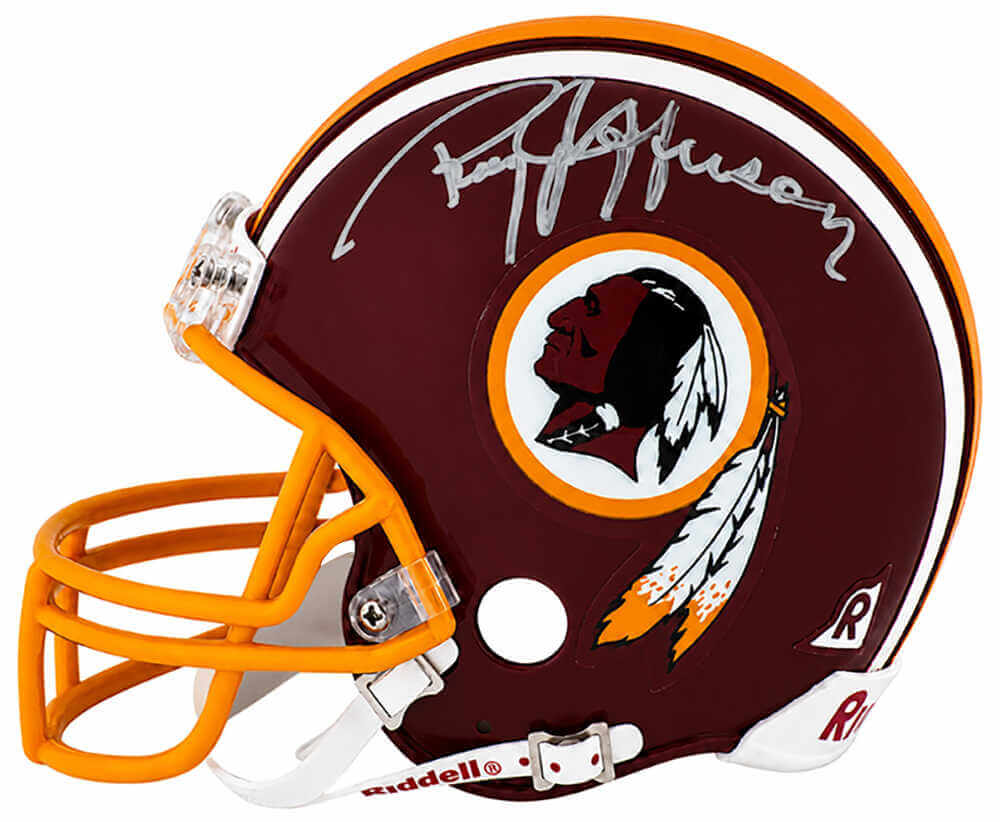 Roy Jefferson Autographed Washington Throwback Riddell (VSR4) Mini Helmet-Powers Sports Memorabilia