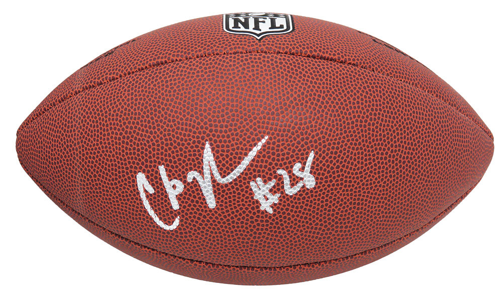 Chris Johnson Autographed Wilson Limited Full Size NFL Football-Powers Sports Memorabilia