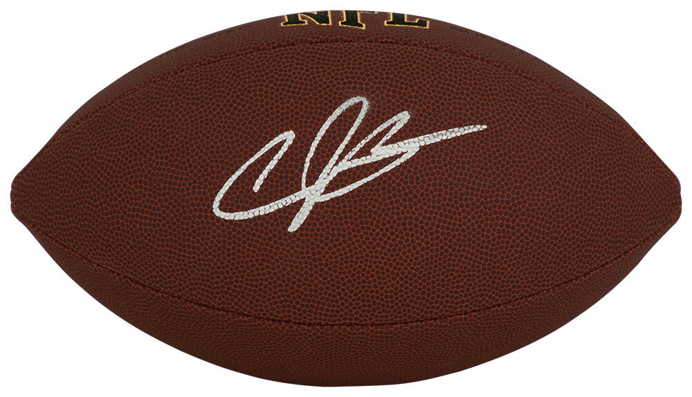 Andre Johnson Autographed Wilson Super Grip Full Size NFL Football-Powers Sports Memorabilia