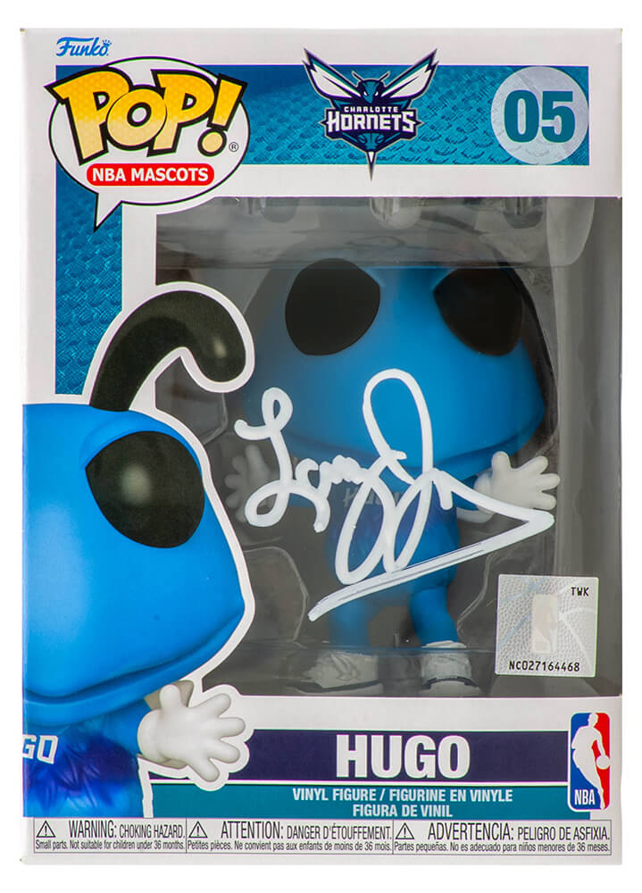 Larry Johnson Autographed Charlotte Hornets Hugo NBA Mascot Funko Pop Doll #05 - (Beckett)-Powers Sports Memorabilia