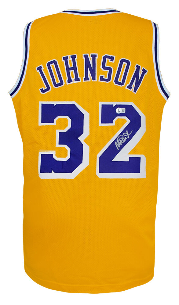 Orlando Magic Johnson Autographed Throwback Custom Basketball Jersey