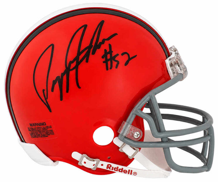Pepper Johnson Autographed Cleveland Browns Riddell (VSR4) Mini Helmet-Powers Sports Memorabilia