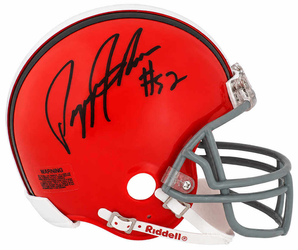 Pepper Johnson Autographed Cleveland Browns Riddell (VSR4) Mini Helmet-Powers Sports Memorabilia