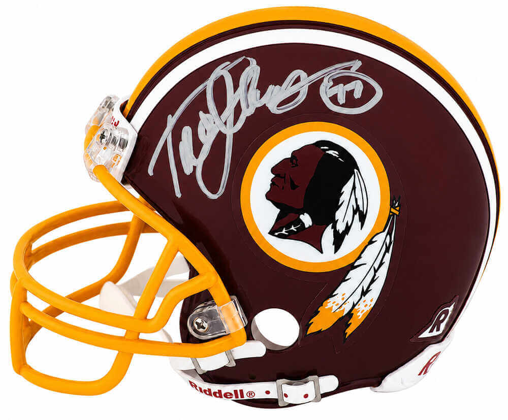 Tre Johnson Autographed Washington Throwback Riddell (VSR4) Mini Helmet-Powers Sports Memorabilia