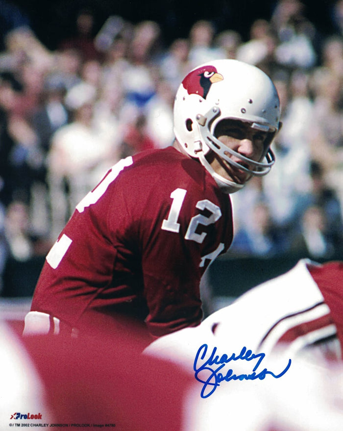 Charley Johnson Signed St Louis Cardinals 8x10 Photo PF-Powers Sports Memorabilia